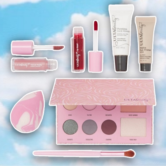 NWT ULTA BEAUTY COLLECTION 8 Piece Makeup Gift Set Metallic Purple Cosmetics - Picture 4 of 6